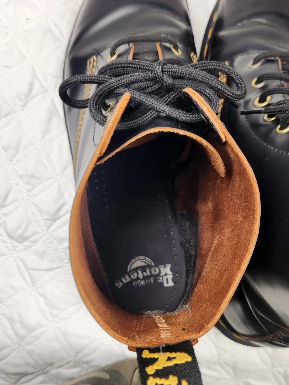 Dr. Martens 101 Arc 6-Eye Lace-Up Black Leather Boots Men's Size 11